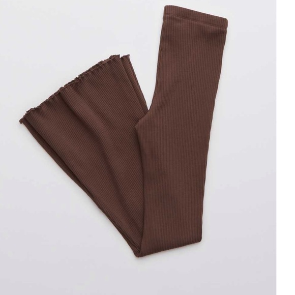 Aerie ribbed high waisted super flare legging - Picture 4 of 7